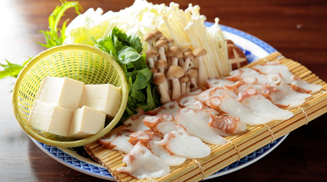 北海道ではメジャーな「ミズダコしゃぶ」1400円