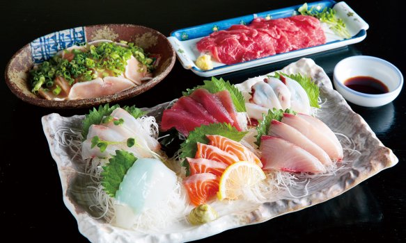 鮮度が自慢の刺し身！