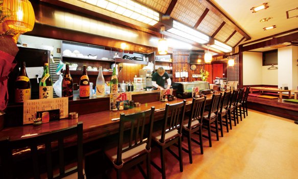 お一人様でも、気兼ねなくご利用頂けるカウンター