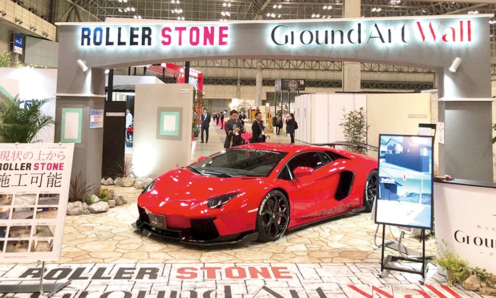 マリンメッセ福岡や日本最大級の国際展示場インテックス大阪など、過去に全国各地で「ローラーストーン」の展示会を開催！