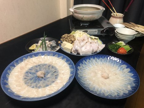 丸ごと1匹ふぐコース15,000円
