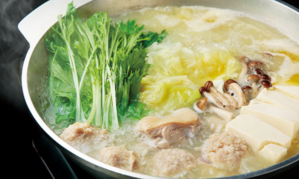 水炊きはコース料理でも対応可能です。