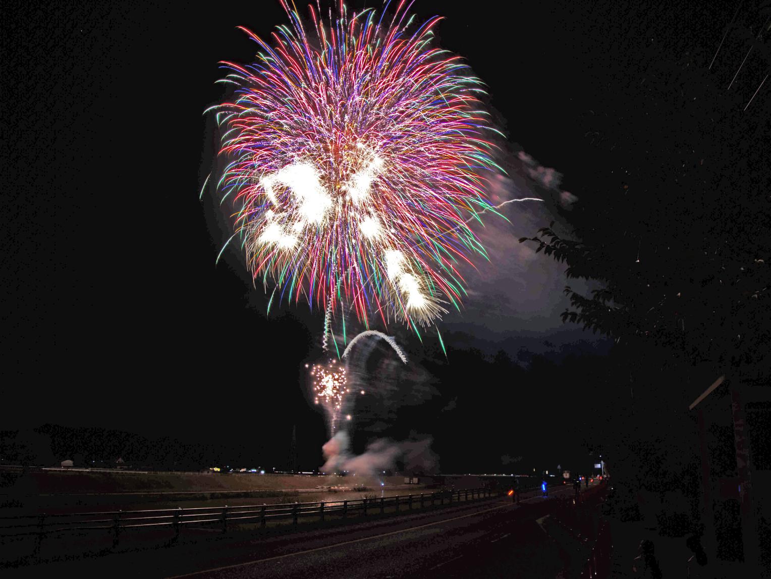 道の駅おおとう桜街道 夏祭りの花火