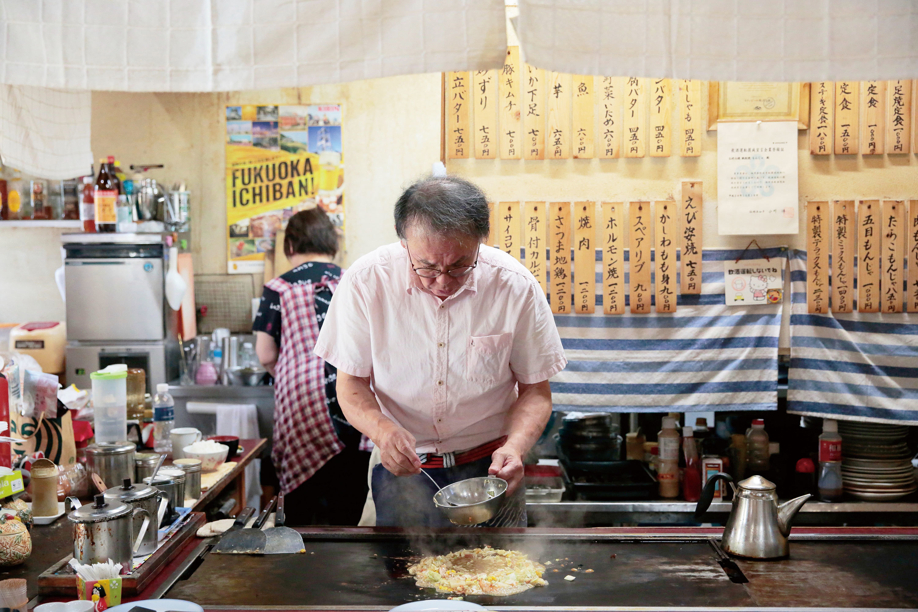 店名でもある「もんじゃ」を差し置いてまでも伝えたい、田川郡・添田町